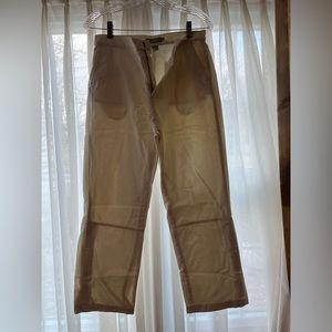 Velcro Flared J Crew White Pants